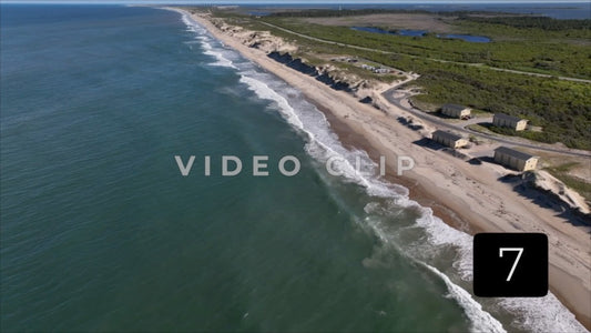 CLIP 7 - Outer Banks, NC rising up to view Cape Hatteras National Seashore beach front