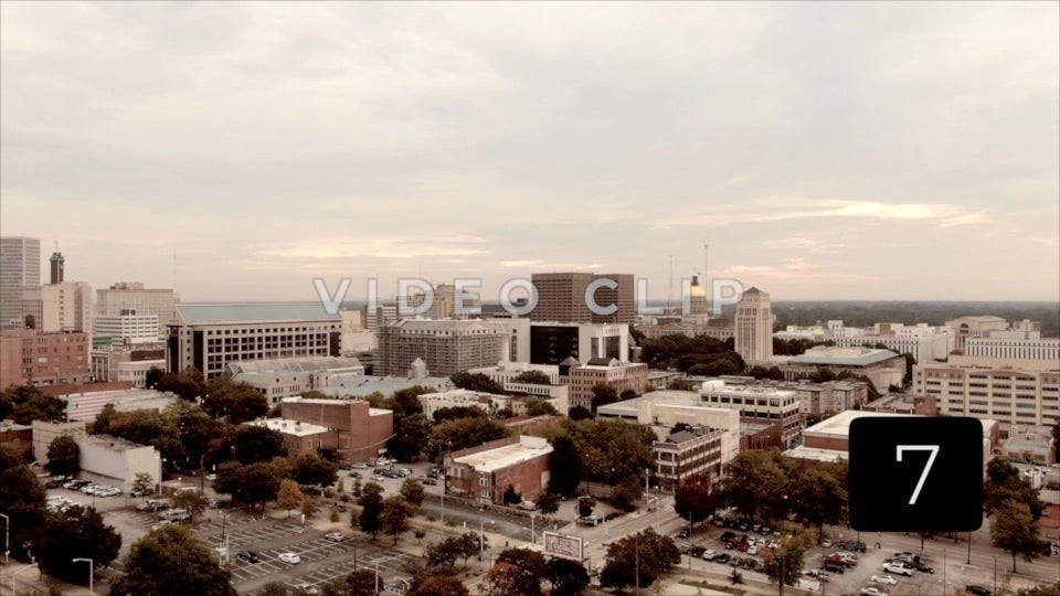 CLIP 7 - Atlanta, GA Vol. 1 - downtown city streets with view of capital building