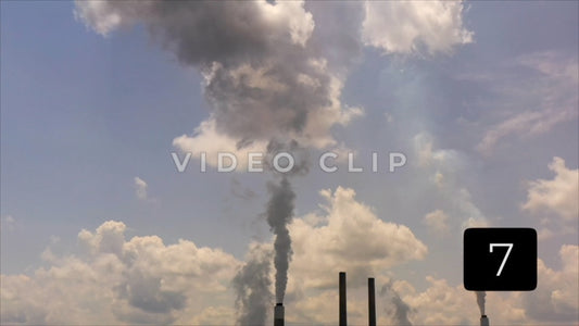 CLIP 7 - Plant Bowen, GA Air pollution released from coal-fired smokestacks
