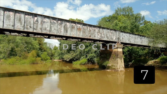 CLIP 7 - Montezuma, GA train bridge over the Flint River