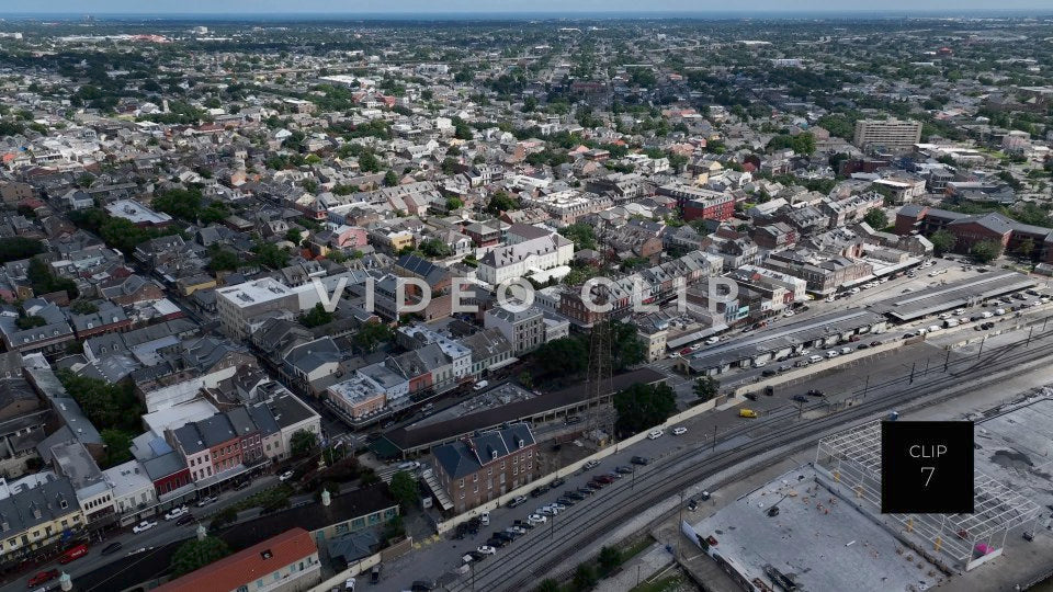 CLIP 7 - New Orleans, LA urban neighborhood homes downtown