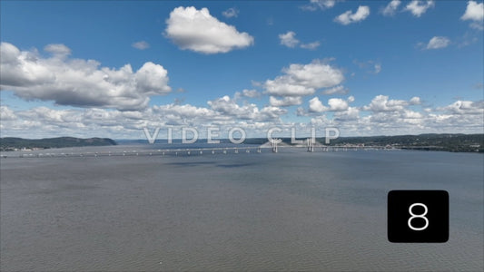 CLIP 8 - Hudson River, NY Gov. Mario Cuomo Bridge at Piermont, NY
