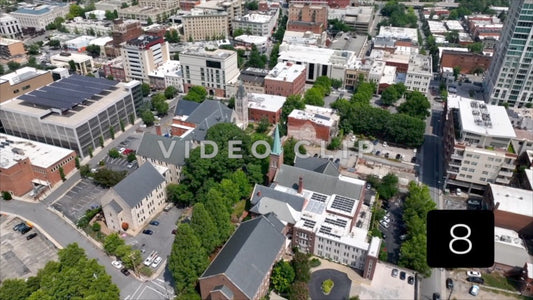 CLIP 8 - Asheville, NC center of downtown streets and buildings