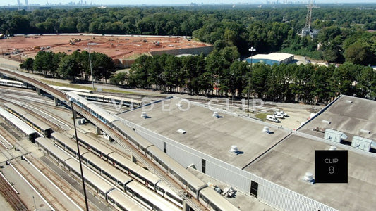 CLIP 8 - Atlanta, GA Marta Depot with moving train