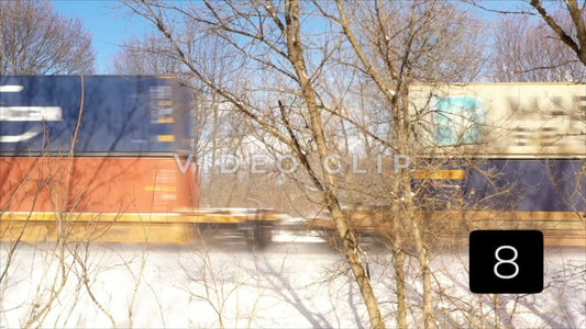 CLIP 8 - Winter Vol. 5 - Fast train passing by