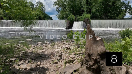 CLIP 8 - Lynchburg, VA Vol. 2 - beautiful old waterfall dam on James river