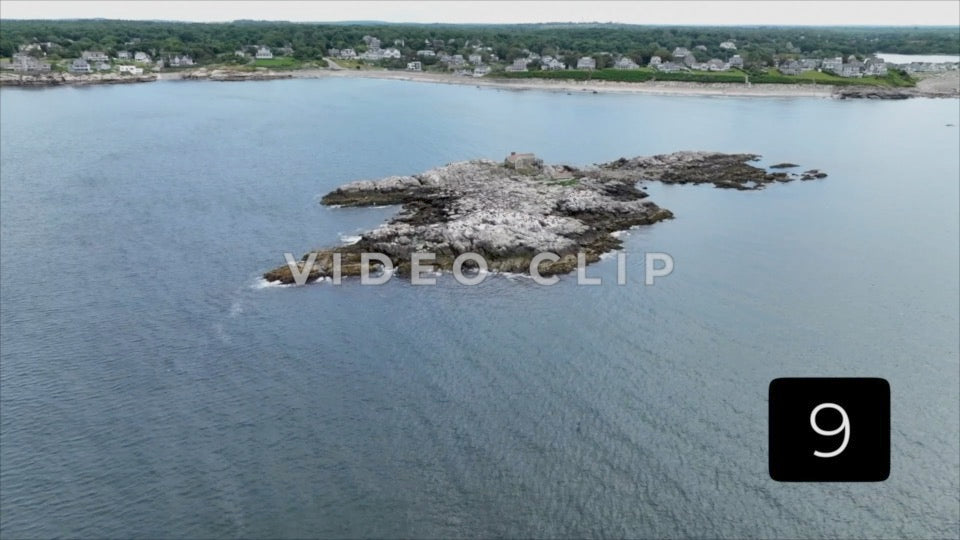 CLIP 9 - Descending towards Black Rock Island with view of Massachusetts Coastline near Boston