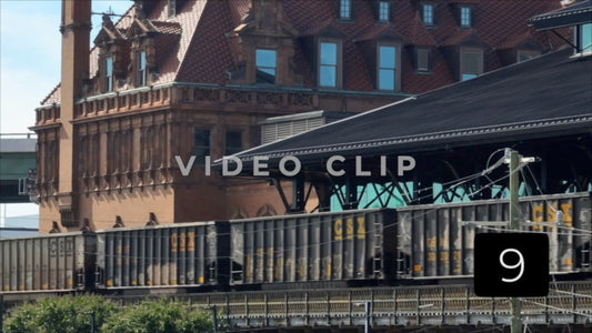 CLIP 9 - Richmond, VA Vol. 2 - close up of train passing by Richmond Main Street Station