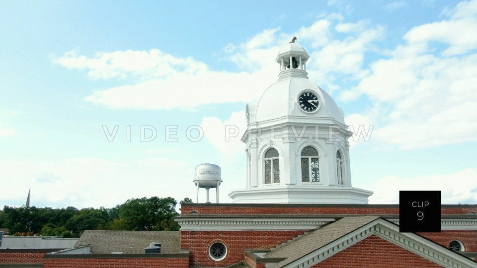 CLIP 9 - Eatonton, GA  - Putnam County Clerk of Courts - rising up from front to sky view