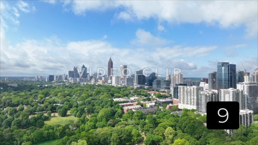 CLIP 9 - Atlanta, GA Vol. 2 - city skyline view from Piedmont Park downtown