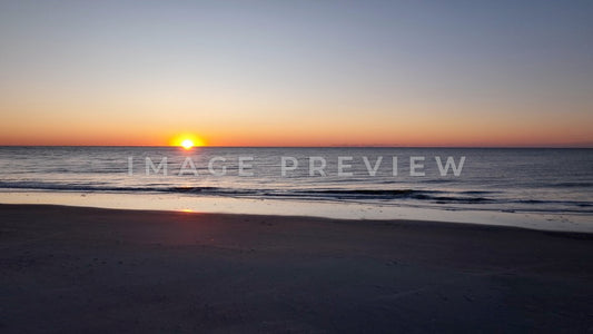 4k Still Frame - Pawleys Island, SC Sunrise on the beach
