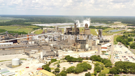 4k Still Frame - International Paper Mill Georgetown, SC