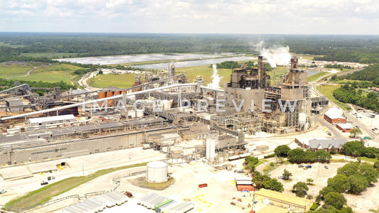 4k Still Frame - International Paper Mill Georgetown, SC
