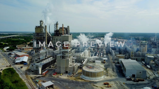 4k Still Frame - International Paper Mill Georgetown, SC