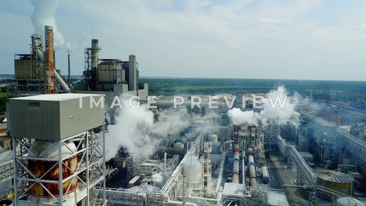 4k Still Frame - International Paper Mill Georgetown, SC
