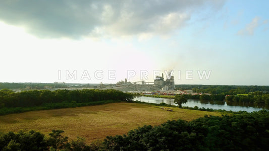 4k Still Frame - International Paper Mill Georgetown, SC