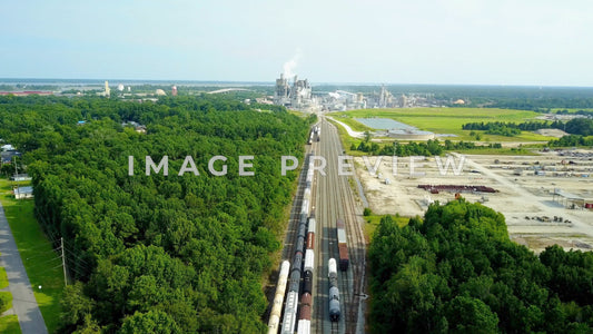 4k Still Frame - International Paper Mill Georgetown, SC