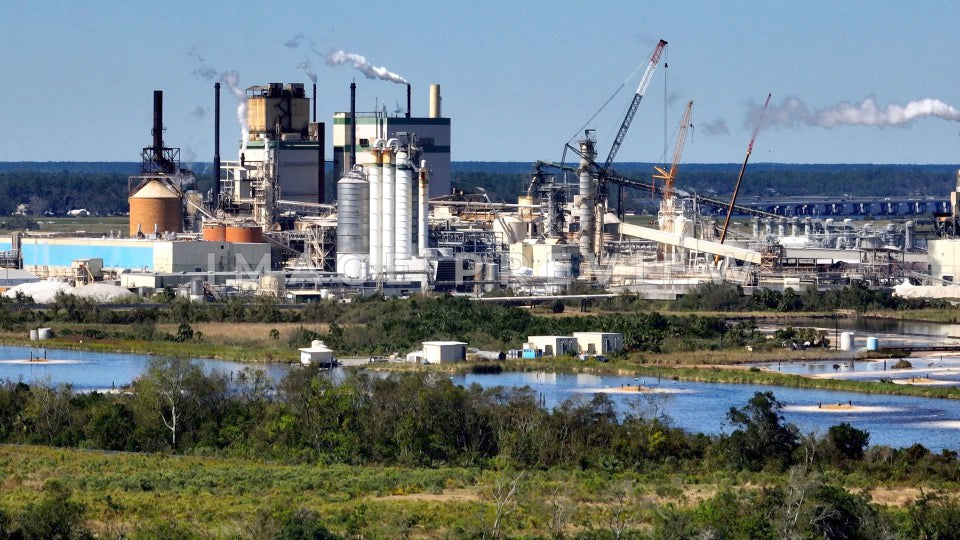 Brunswick, GA Georgia Pacific Pulp & Paper beside wetlands
