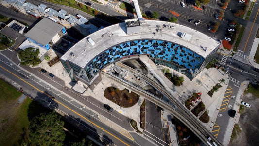 4k Still Frame - Jacksonville, FL Transportation Authority aerial view of building