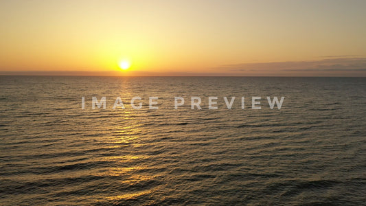 stock photo sunrise over ocean at litchfield beach SC