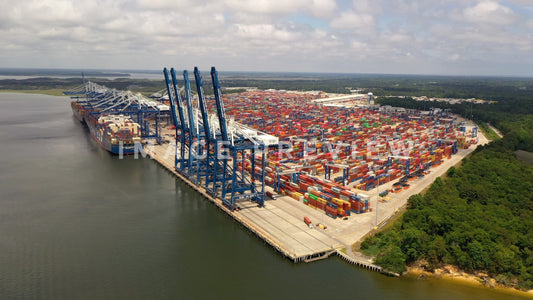 stock photo south carolina port charleston
