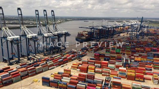 stock photo south carolina port charleston