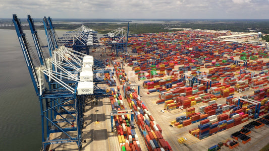 stock photo south carolina port charleston
