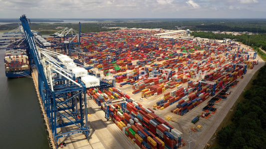 stock photo south carolina ports charleston