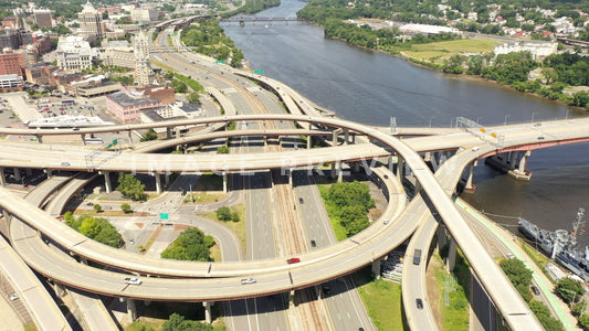 stock photo albany NY intersection