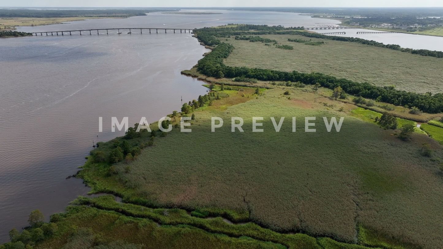 stock photo georgetown SC rice fields and winyah bay