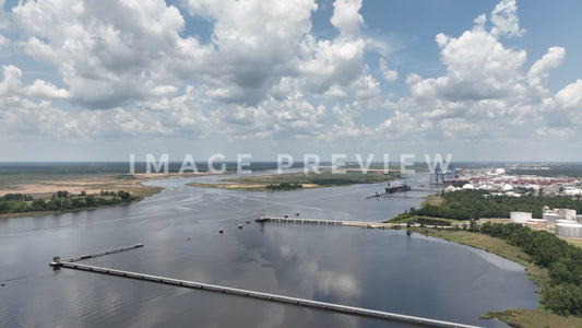 stock photo ship yard in wilmington nc