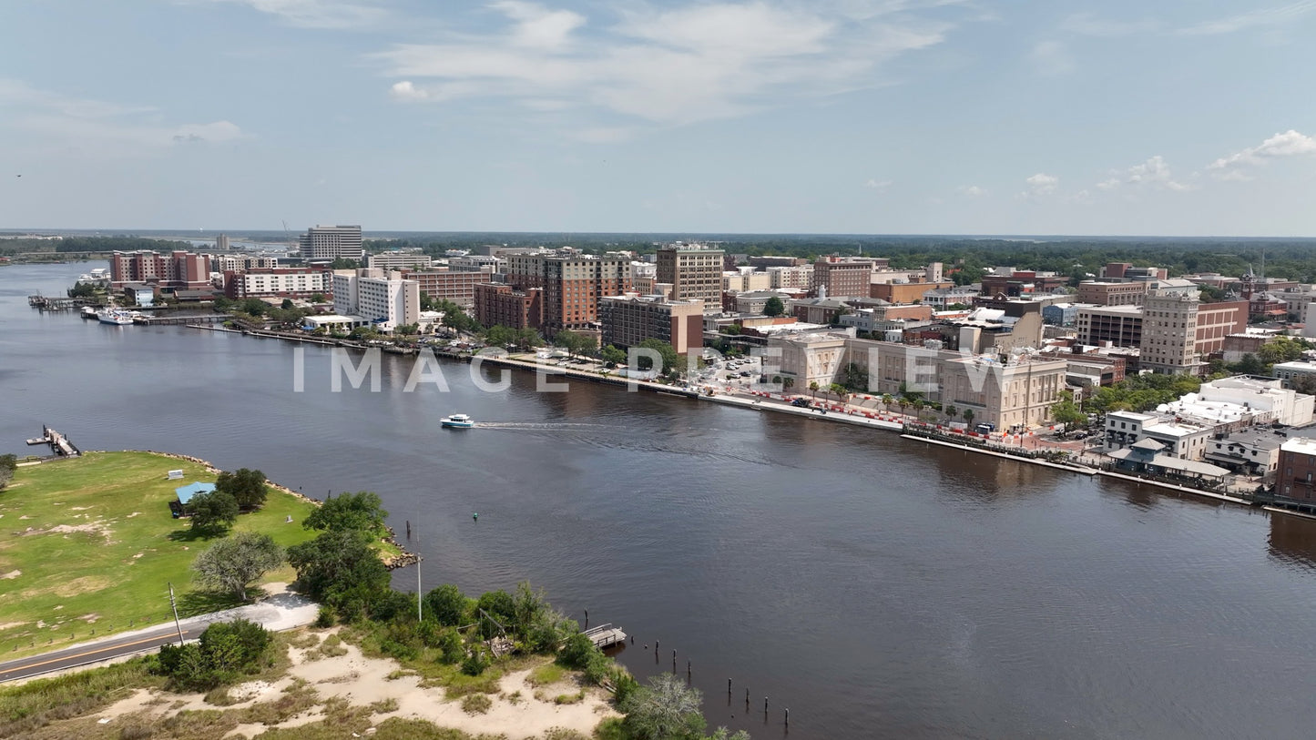 stock photo wilmington nc skyline