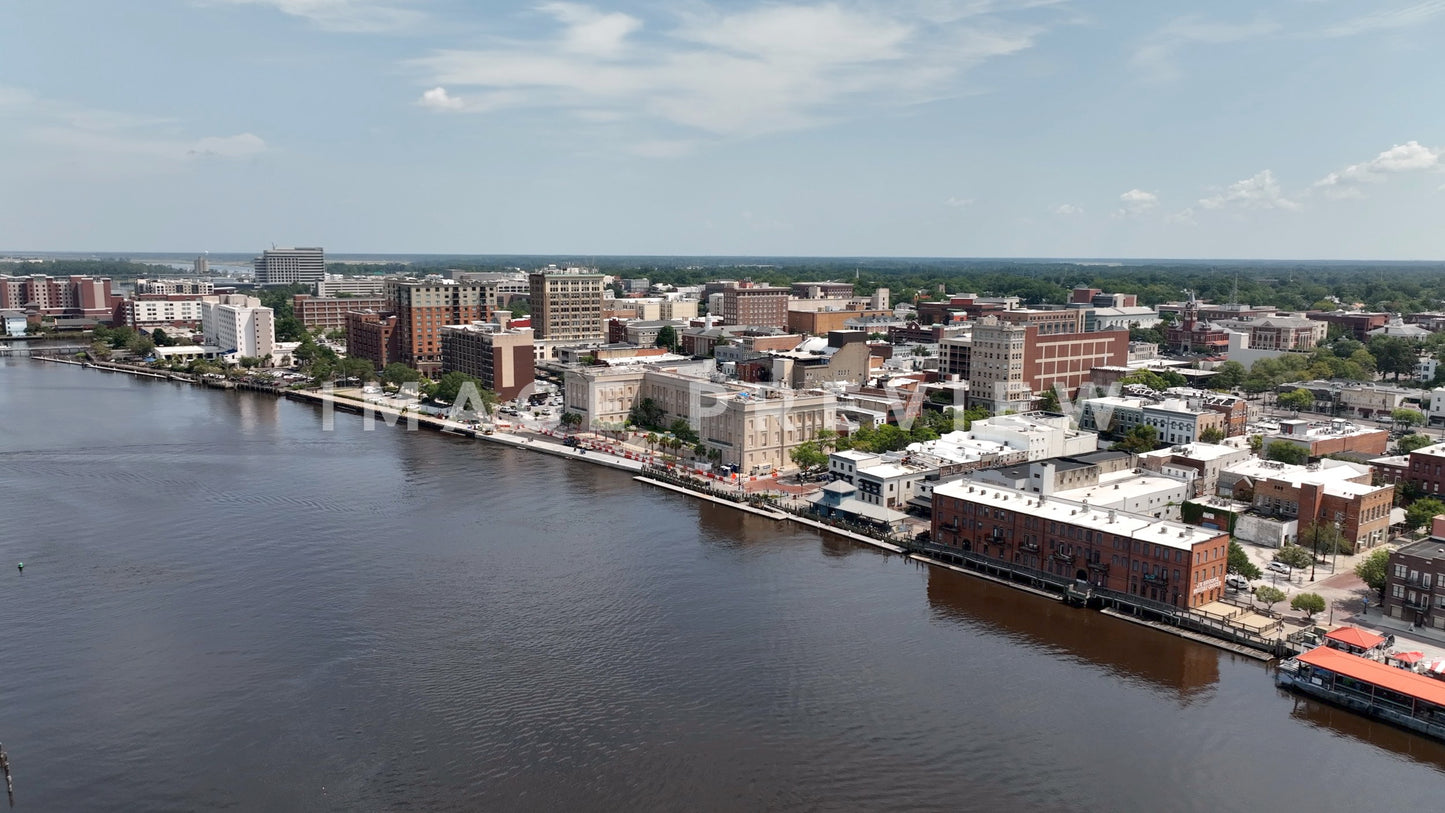 stock photo wilmington nc skyline