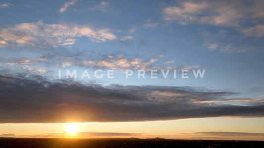 stock photo sunset over landscape