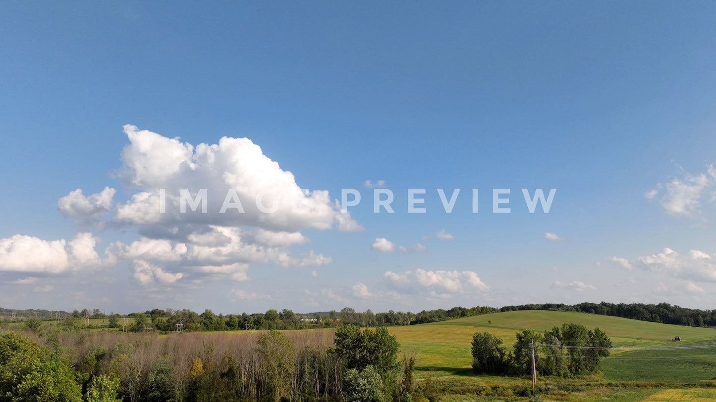 stock photo landscape with rolling hillside