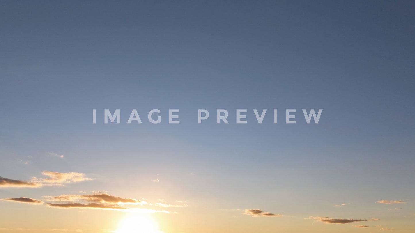 stock photo sunset lower third