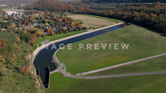 stock photo tioga dam and reservoir pa