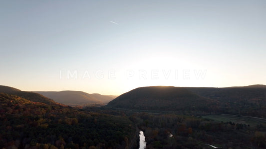 stock photo tioga pennsylvania mountains sunset