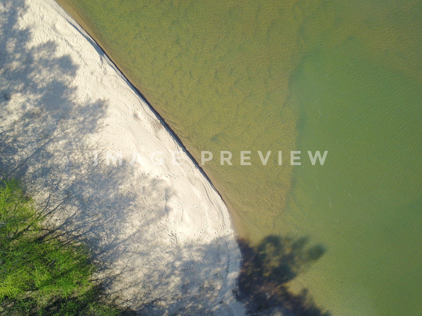 Photo - Sand bar beside peaceful river