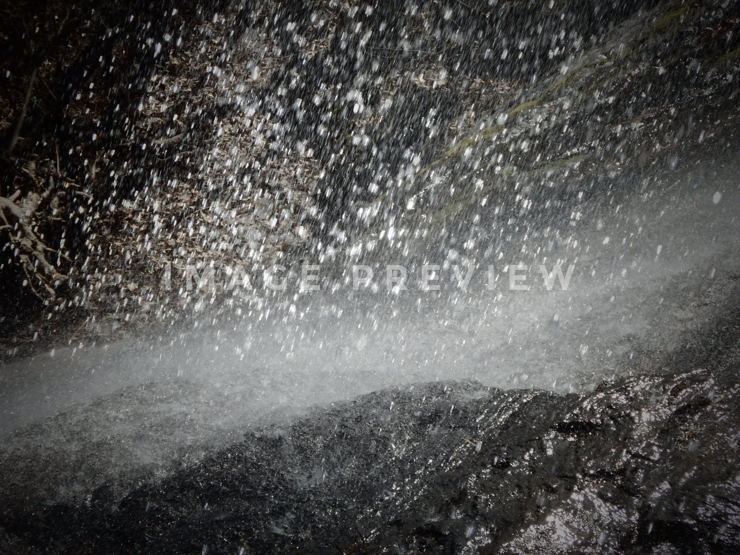 Photo - Abstract of water falling on rocks
