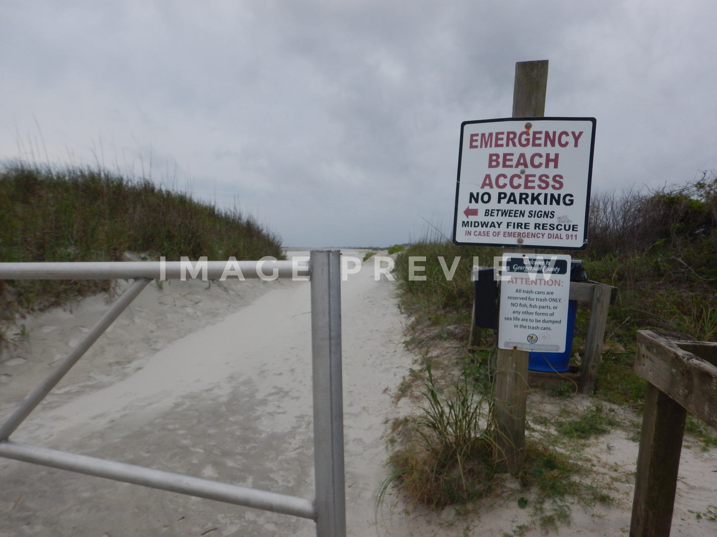 Photo - Beach front access with approaching storm