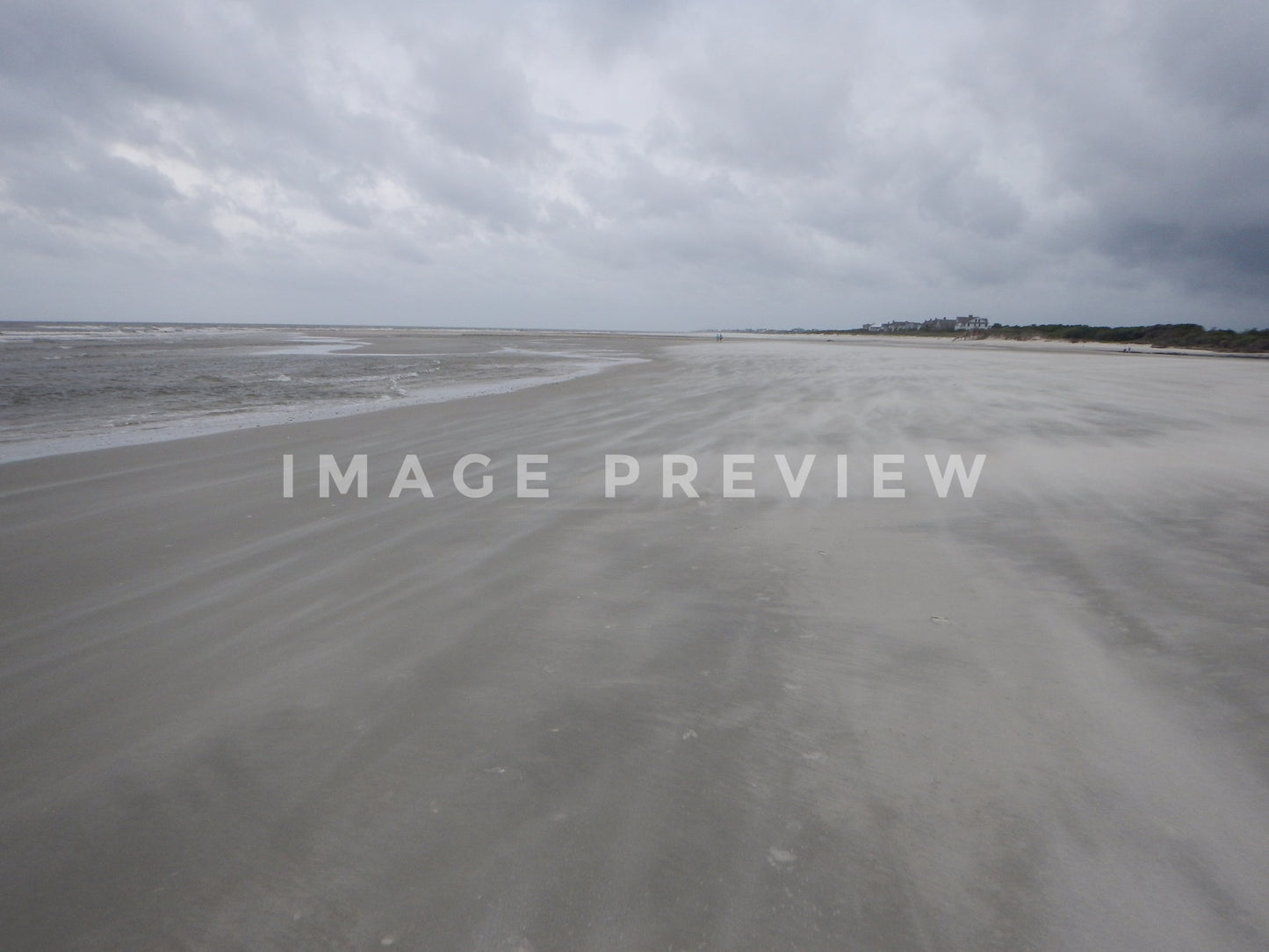 Photo - Stormy weather on beach front at Pawley's Island, SC