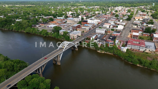 stock photo Selma, AL landscape with city streets and buildings