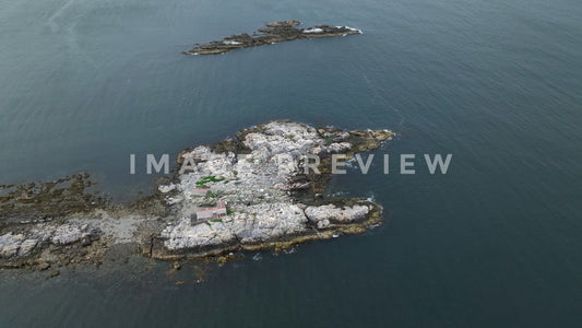 Stock photo rocky island boston ma