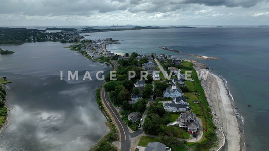 stock photo boston ma coastline