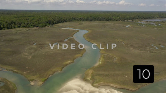 CLIP 10 - Cherry GroveCherry Grove Beach, SC Waties Barrier Island tidal marsh and conservation area