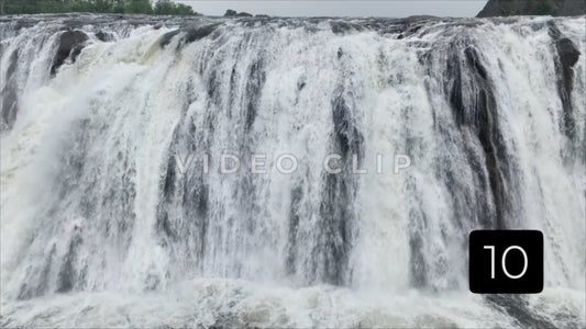CLIP 10 - Passing in front of Cohoes Falls above the waterline in New York State