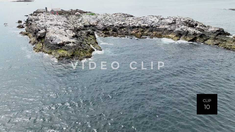 stock video Black Rock Island in Massachusetts Bay near Boston