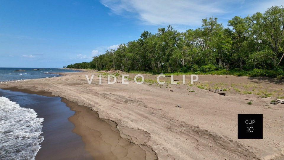 Stock Video Presque Isle State Park Erie PA