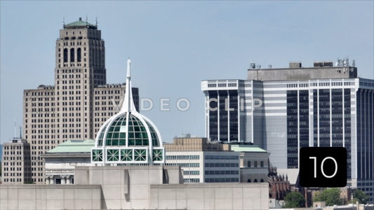 CLIP 10 - Albany, NY Vol. 1 - close up of downtown city skyline
